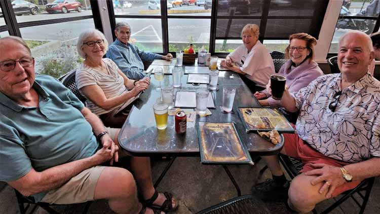 dinner at the Irish Pub